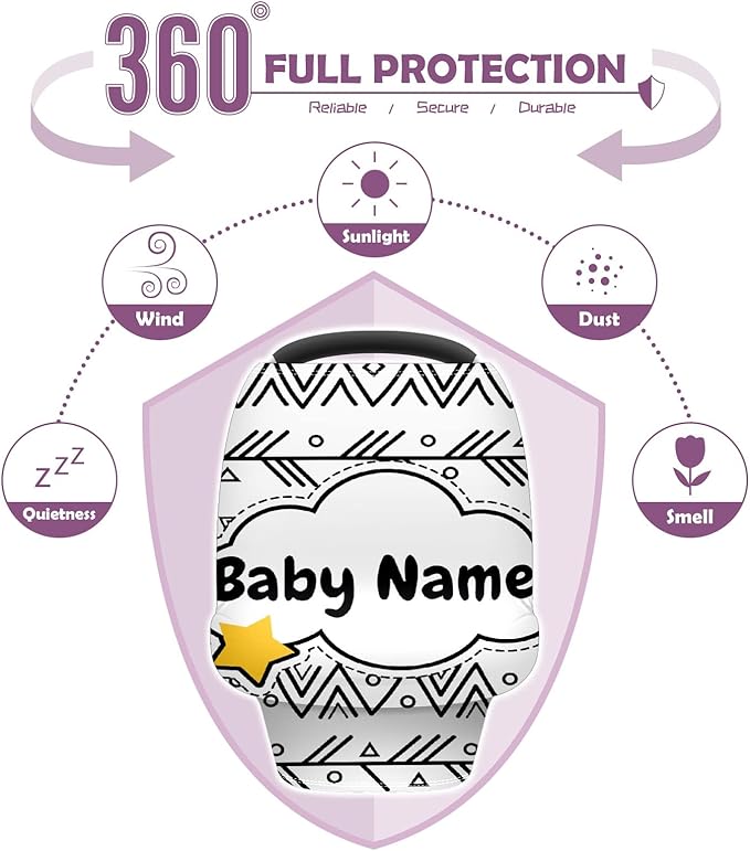 Baby Car Seat Stroller Cover Nursing Cover New Mom Breastfeeding Scarf Soft Stretchy Infant Carrier Cover Car Canopy Coverage
