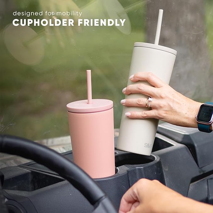 Simple Modern Iced Coffee Tumbler, Insulated | 28oz | Green | Reusable - Image 4