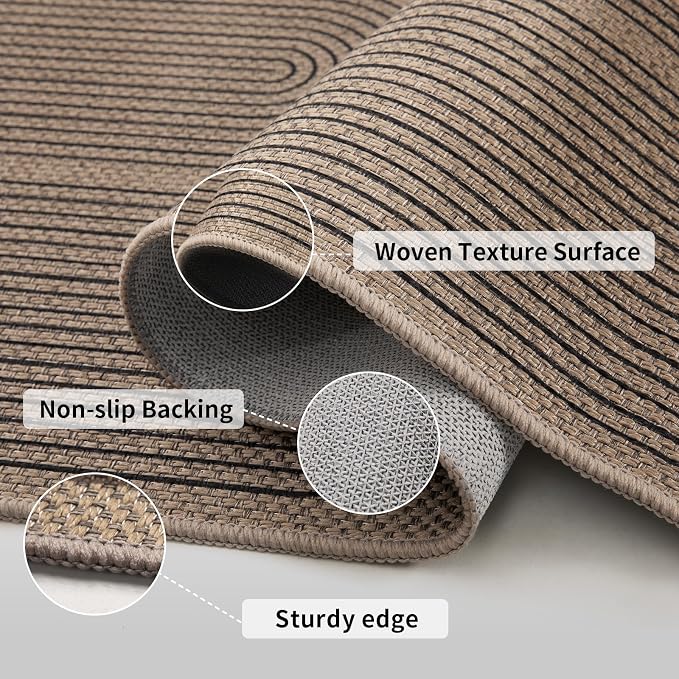 Tangsoo Rainbow Easy Jute Rug 2x5 Washable Kitchen Runner - Image 3