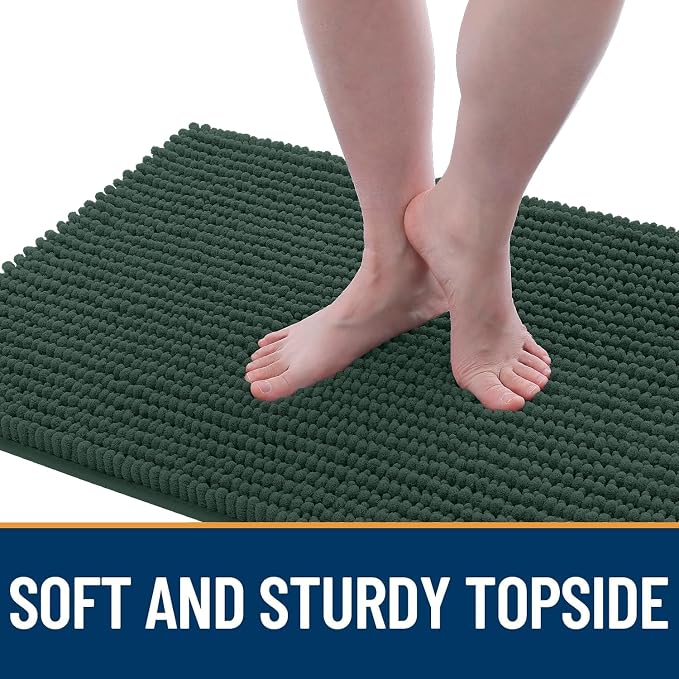 OLANLY Dog Door Mat for Muddy Paws 44x24, Ultra Absorbent Chenille Mud Doormat - Image 3