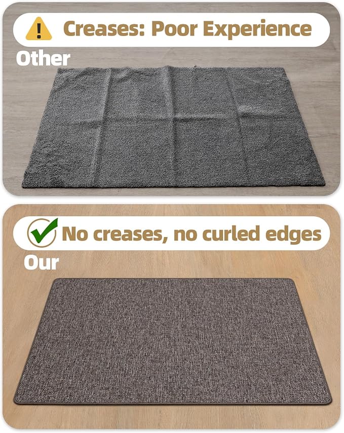 Color&Geometry Ultra Thin Indoor Door Mat 24"x36", Non Slip Rubber Backed Dirt - Image 5