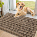 Smiry Dog Door Mat for Muddy Paws 32x21, Absorbent Dirt Trapper, Non-Slip by Smiry