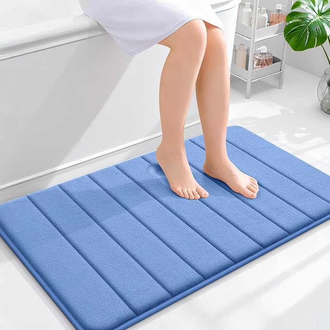 OLANLY Memory Foam Bath Mat 36x24, Super Soft Absorbent Bathroom Rugs, Quick Dry by OLANLY