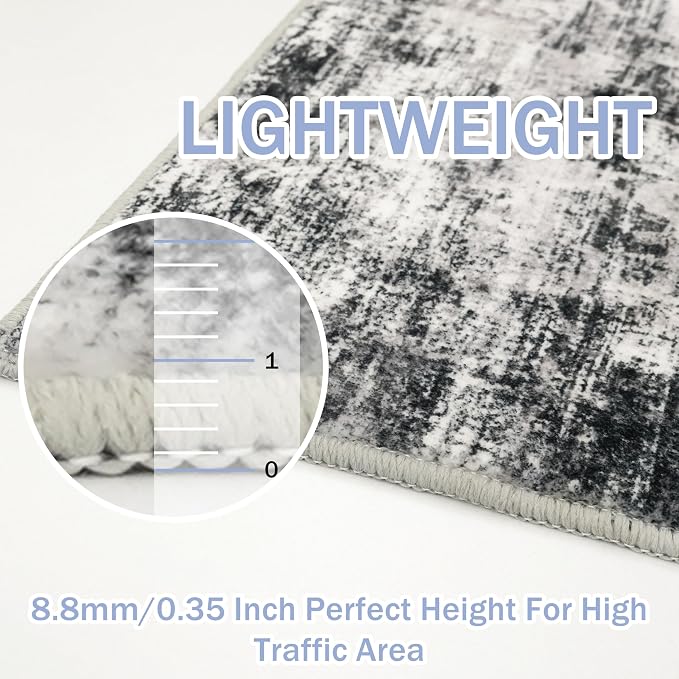 IOHOUZE Abstract Area Rug 3x4 Ft Washable Rugs - Image 5