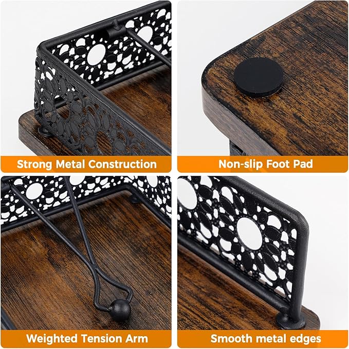 Wooden Napkin Holder for Table, Farmhouse Napkin Holder - Image 3