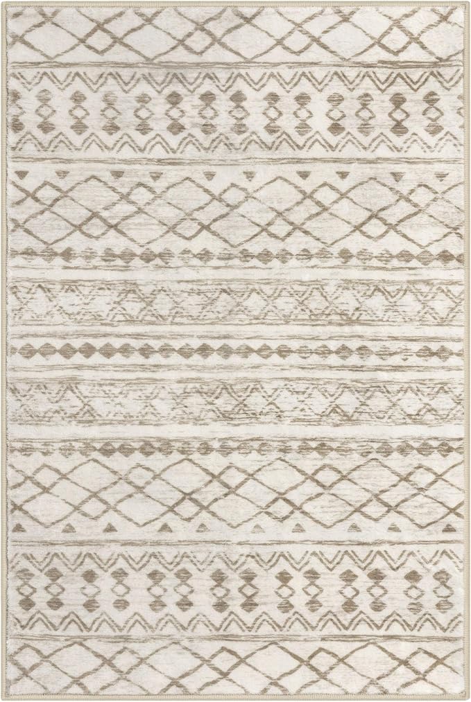KUTA Boho 3x5 Rug for Entryway, Moroccan Washable Area Rug for Living Room - Image 9