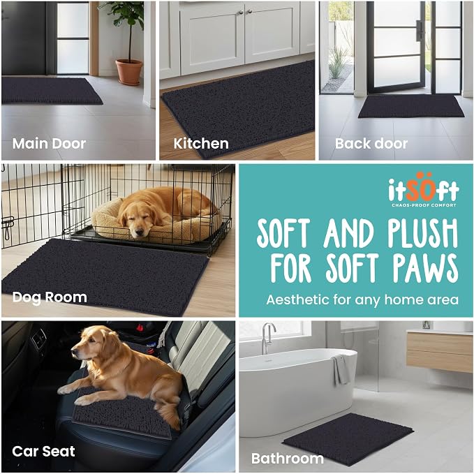 Dog Rugs for Muddy Paws 22x14 | Cleaner Mud Free Floors | Muddy Dogs Mats for - Image 7