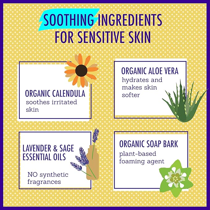 California Baby Calming Lavender Shampoo and Body Wash | 100% Plant-Based (USDA Certified) | Allergy Friendly | Baby Soap and Toddler Shampoo for Dry, Sensitive Skin | 517 mL / 17.5 fl. oz