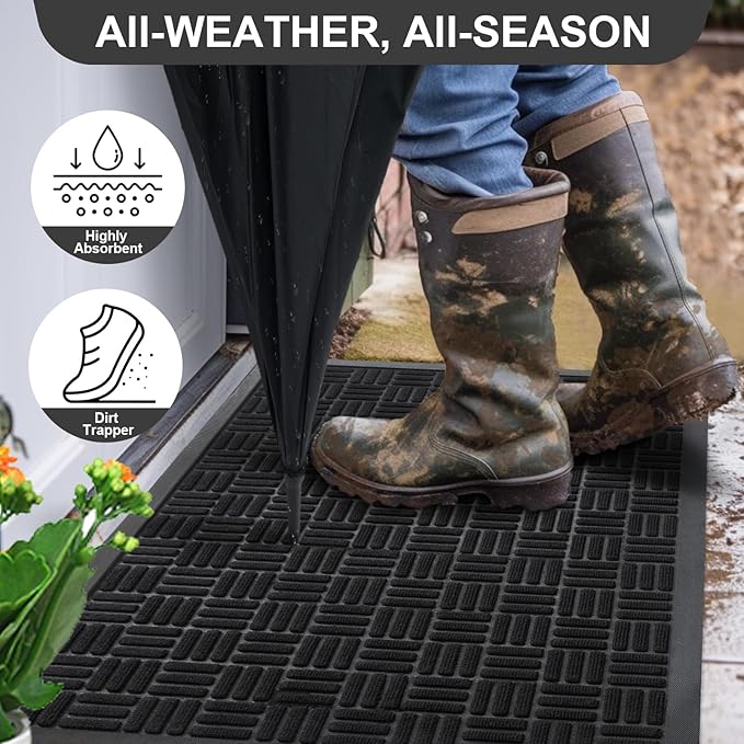Mibao Front Door Mat, Heavy Duty Durable Welcome Mat - Image 6