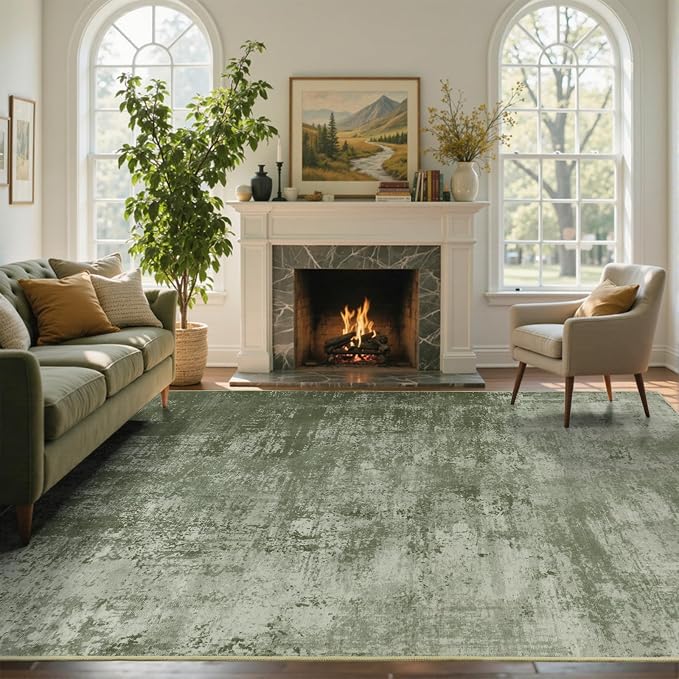 5x7 Ft Area Rugs for Living Room, Soft Non-Slip Washable Rugs Modern Abstract - Image 2