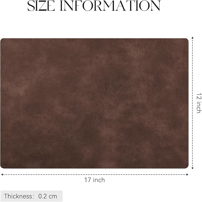 MOSAYT Vinyl Placemats Set of 6-12 X 17 Inch - Image 7