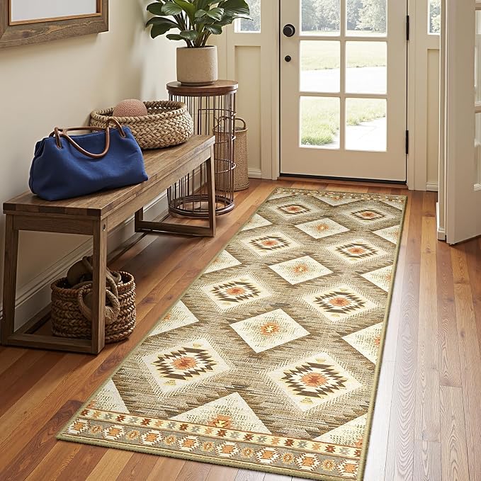 BESTSWEETIE Area Rug 2x5 Rug Machine Washable Non-Slip Low Pile Print Pattern - Image 6