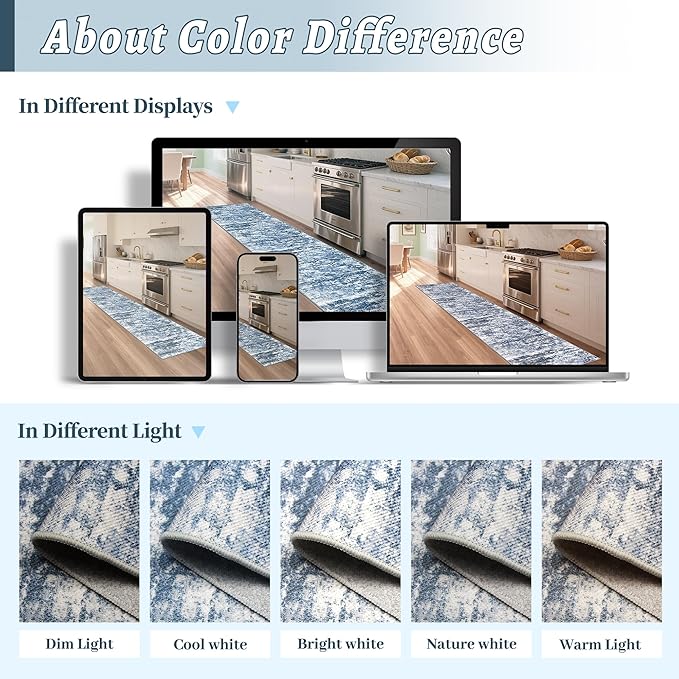 Runners for Hallways Ultra Non-Slip 2x10 Long Runner Rugs Washable Abstract - Image 6