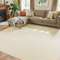 Faux Jute Area Rug 4'x6', Washable & Non-Slip, No Odor. Farmhouse Boho Style by Unknown