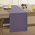 Basic Linen Style Table Runner, 14x48 Inch Purple | Mitered Corner Design by ZEEMARTONLINE