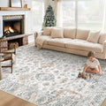 XLUEZ Area Rug 6x9 Living Room Rug, Machine Washable Vintage Distressed Boho by XLUEZ