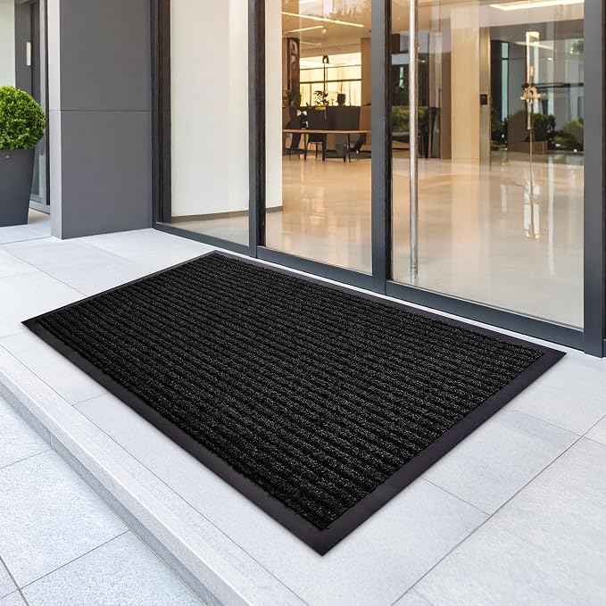 Commercial Door Mat 4'x16' Black, Heavy Duty Industrial Floor Mat - Image 9