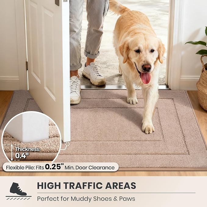 PURRUGS Dirt Trapping Door Mat 32" x 47", Non-Slip/Skid Machine Washable - Image 6