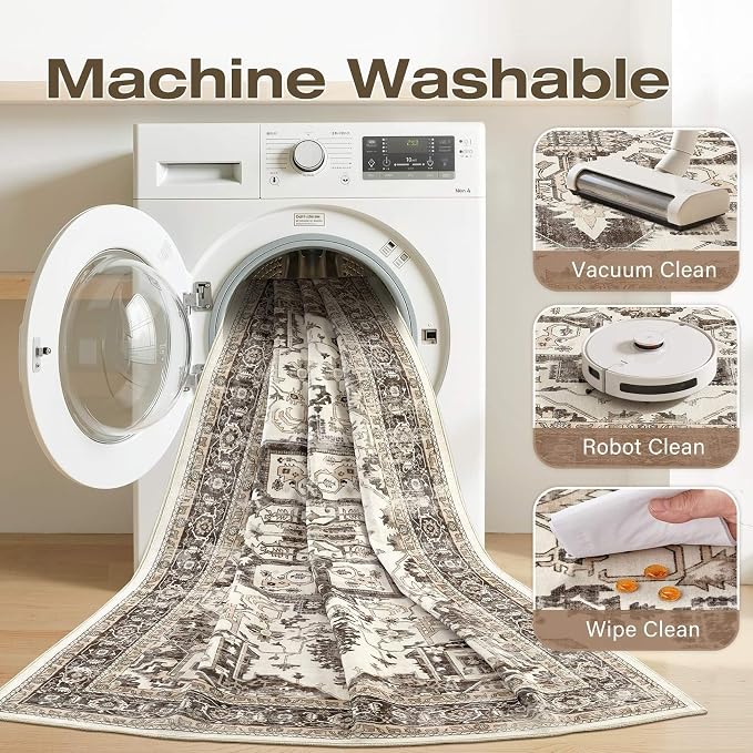 Washable 6x9 Area Rug for Living Room - Image 2