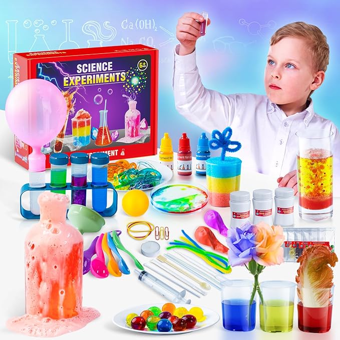 Science Kits for Kids - 50 Experiments Science Kit for Kids Age 6-12 Year Old, STEM Educational Science Toys Gifts for Girls Boys, Chemistry and Physics Set Toys for Boys Girls
