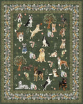 Dogs Area Rugs 5x7, Rug for Bedroom Ultra-Thin Soft, Non-Slip Washable Rugs by WelcometoBabovid