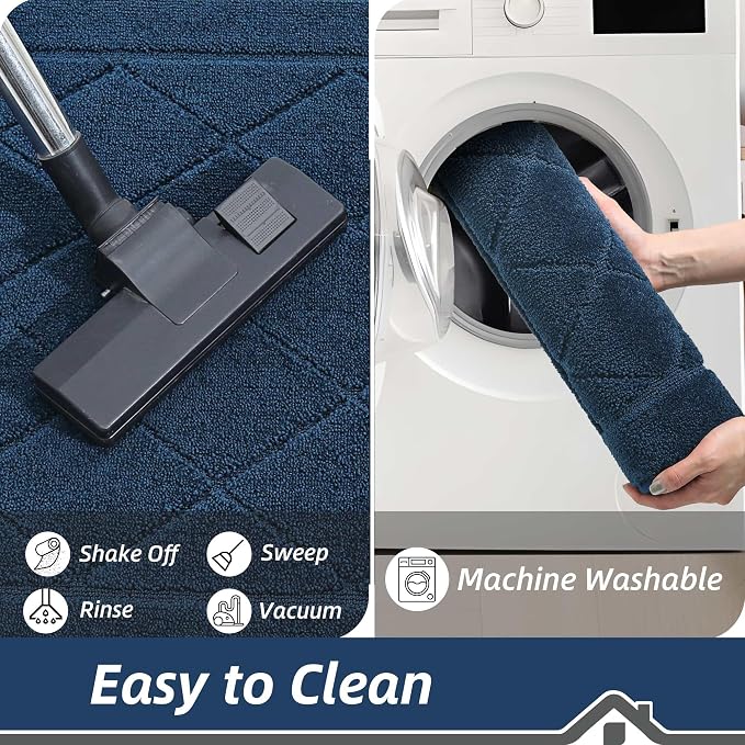BEQHAUSE Dirt Trapper Door Mat 32" x 48", Doormat Non-Slip Entryway Rugs - Image 6