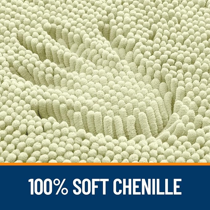 OLANLY Large Bathroom Rugs 40x32, Extra Soft Absorbent Chenille Bath Rugs - Image 3