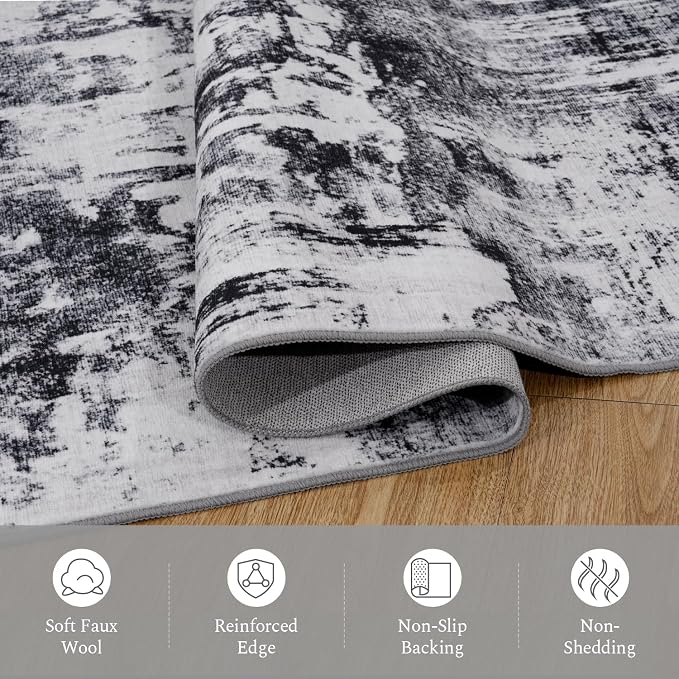 Rugflix 2x6 Runner Rug for Entryway, Kitchen Rugs Soft Non-Slip Washable - Image 7
