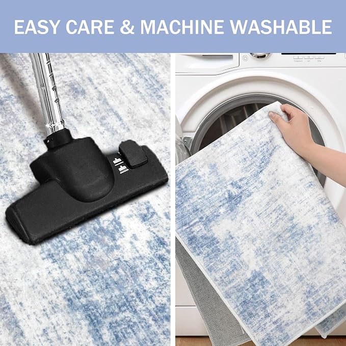 IOHOUZE Abstract Runner Rug 3x8 Ft Washable Runners - Image 3