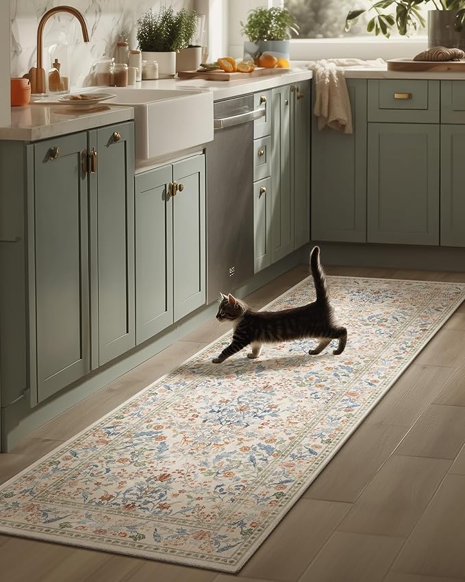 Washable Runners for Hallways Kitchen Rug: 2'6"x8' Runner Rugs Stain Resistant by palohom