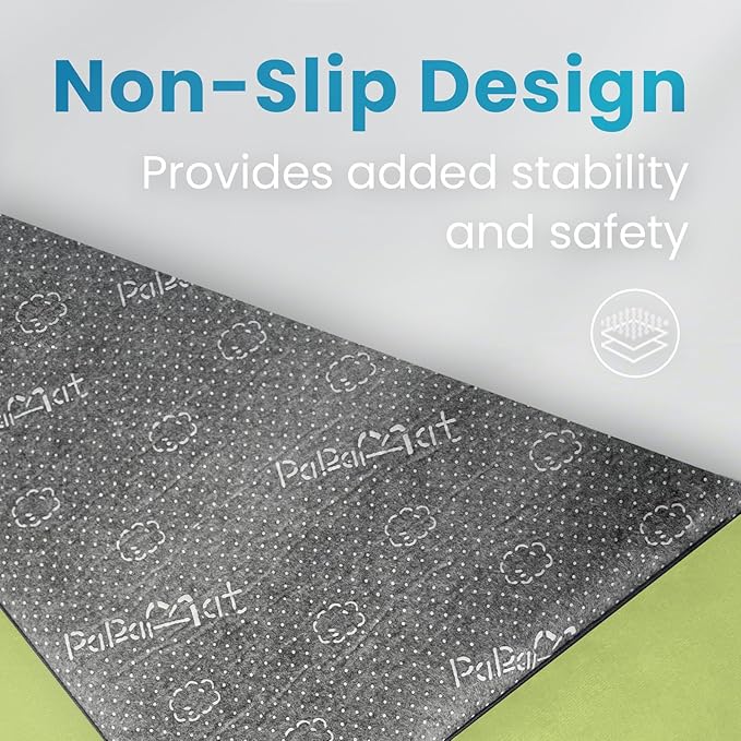 1.3" Thick Baby Play Mat for Floor Playpen, 50x50 Foam Tummy Time Mat, Padded Support Soft Plush Nursery Rug for Infant Kids Toddler Crawling Kick Activity (Light Green)