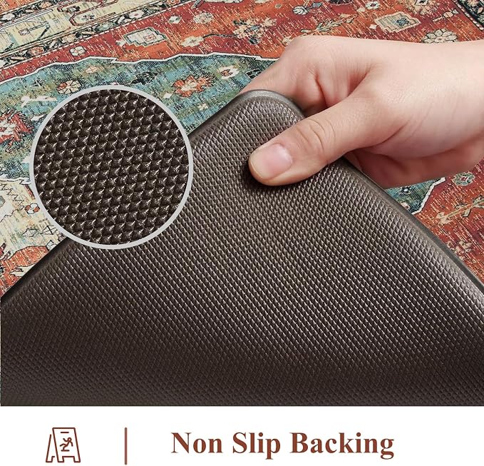 Collive Kitchen Rugs Anti Fatigue Kitchen Runner Mats Cushioned, Comfort - Image 4