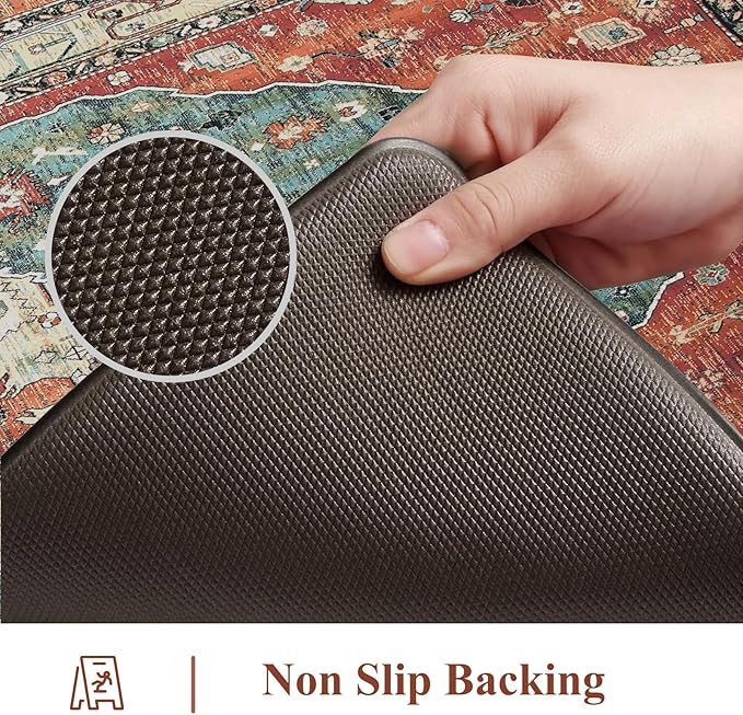 Collive Boho Kitchen Mats 2PCS, Cushioned Kitchen Mat - Image 4
