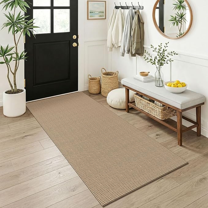 KOZYFLY 3x6 Washable Runner Rug, Non Slip Wide Runners by KOZYFLY