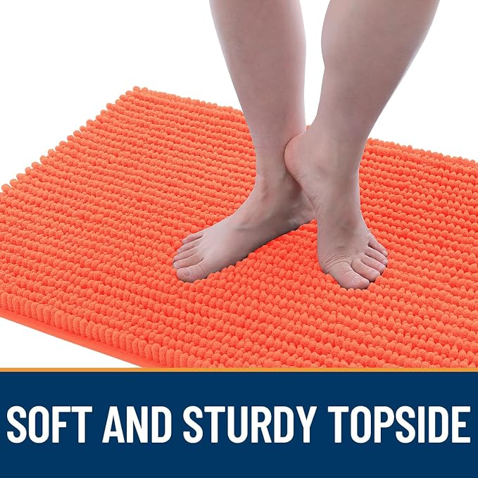OLANLY Dog Door Mat for Muddy Paws 47x20, Ultra Absorbent Chenille Mud Doormat - Image 3