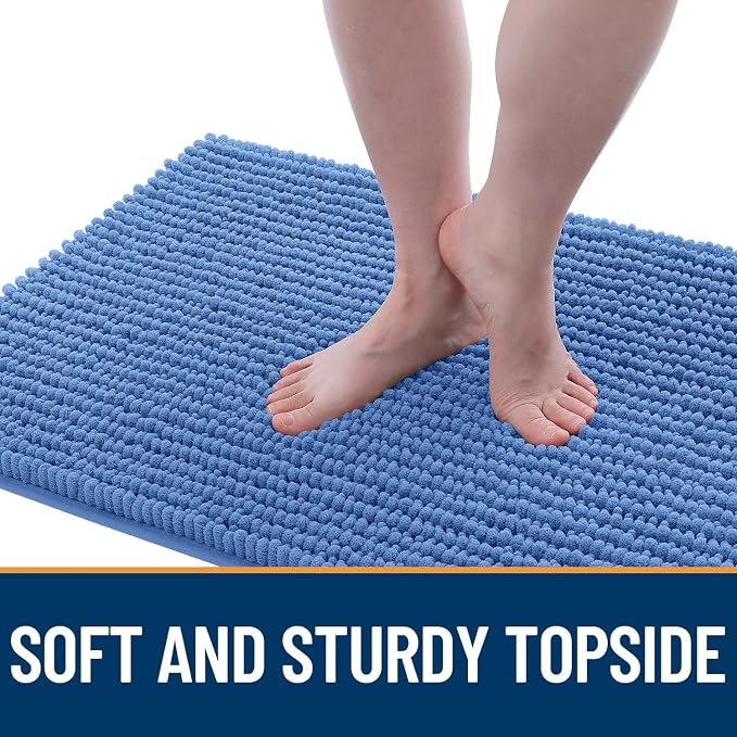 OLANLY Dog Door Mat for Muddy Paws 44x24, Ultra Absorbent Chenille Mud Doormat - Image 3