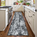 RELEANY Washable Area Rugs 2'x10' Non-Slip Modern Abstract Soft by RELEANY