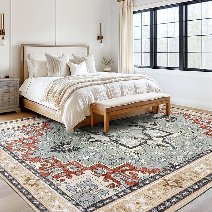 Lofus 9x12 Area Rugs for Living Room, Machine Washable Area Rug, Soft Large - Image 2