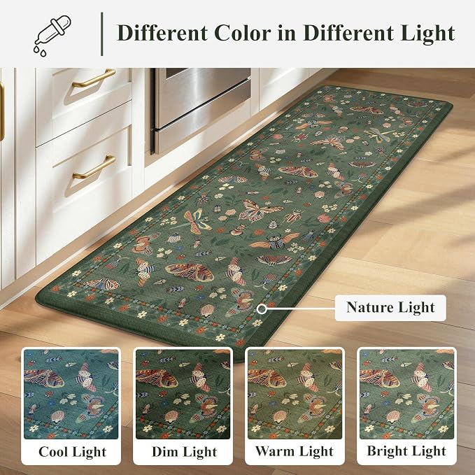 LEEVAN Anti Fatigue Mats for Kitchen Floor Non-Slip, Cushioned Kitchen Mats for - Image 9