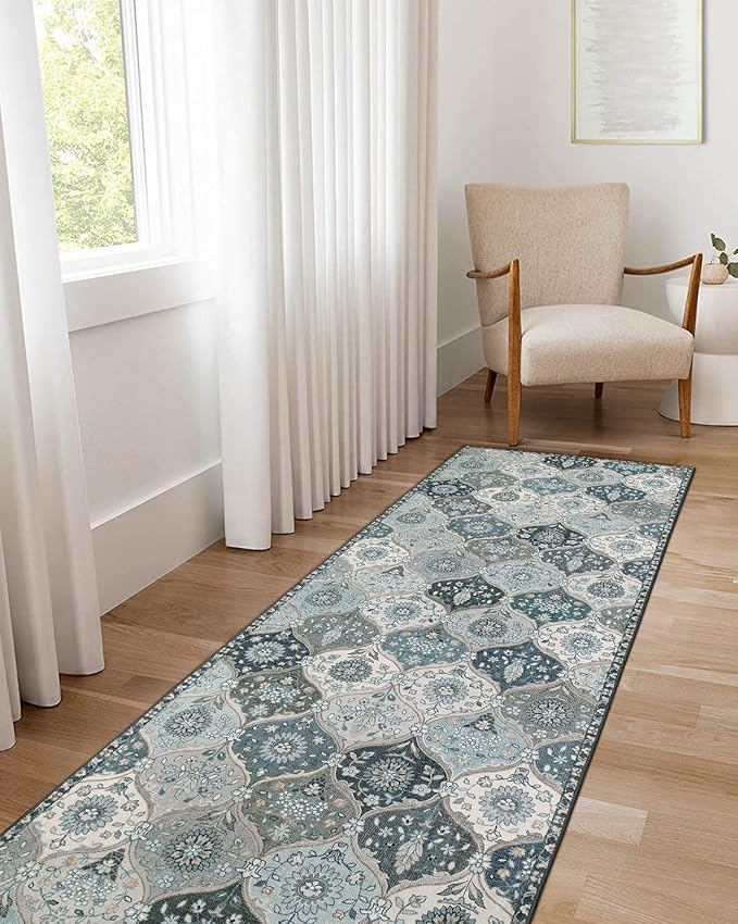 Lahome Moroccan Trellis Washable Runner Rug, 2x6 Runners by Lahome