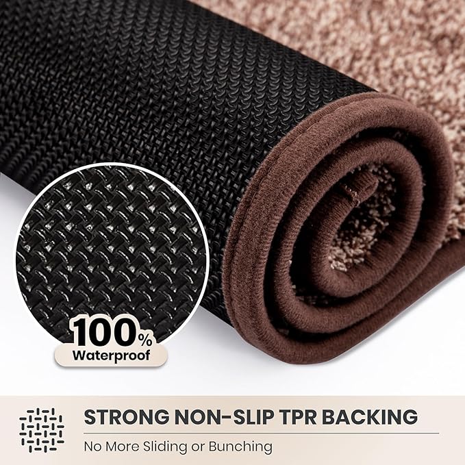 PURRUGS Dirt Trapping Door Mat 31.5" x 70", Non-Slip Machine Washable Entryway - Image 5