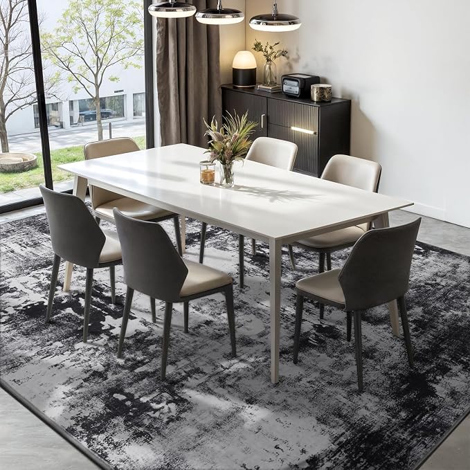 Rugflix 9x12 Area Rugs for Living Room, Washable Large Rug Stain-Resistant Low - Image 3