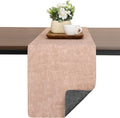 Table Runners 94 Inch Long, Dual-Sided Faux Leather Table Runner | Waterproof by Chitomars