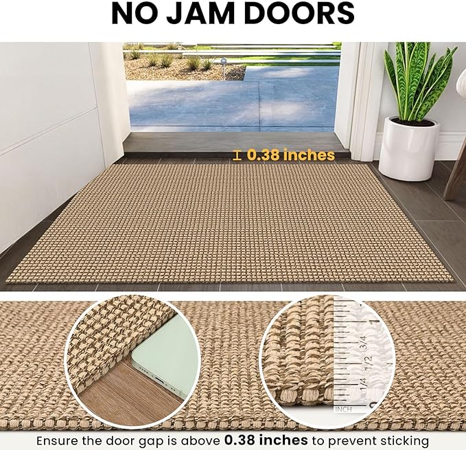 IOHOUZE Washable Runner Rug 3x12 Non Slip Rubber Backed Extra Long Hallway - Image 3