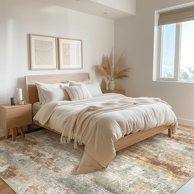 BEIMO Area Rugs 5x8 for Living Room Bedroom, Modern Abstract Machine Washable - Image 5