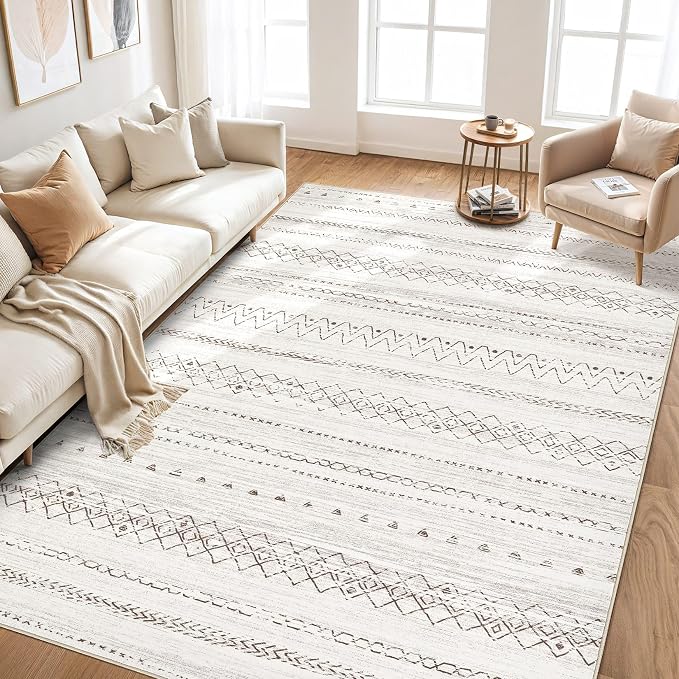 cotiled 5x8 Area Rugs Living Room Rug: Washable Boho Rugs - Image 7