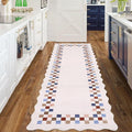 Washable Runner Rug 2x10 Modern Bordered Hallway Runner Rug Non Slip Kitchen by GarveeHome