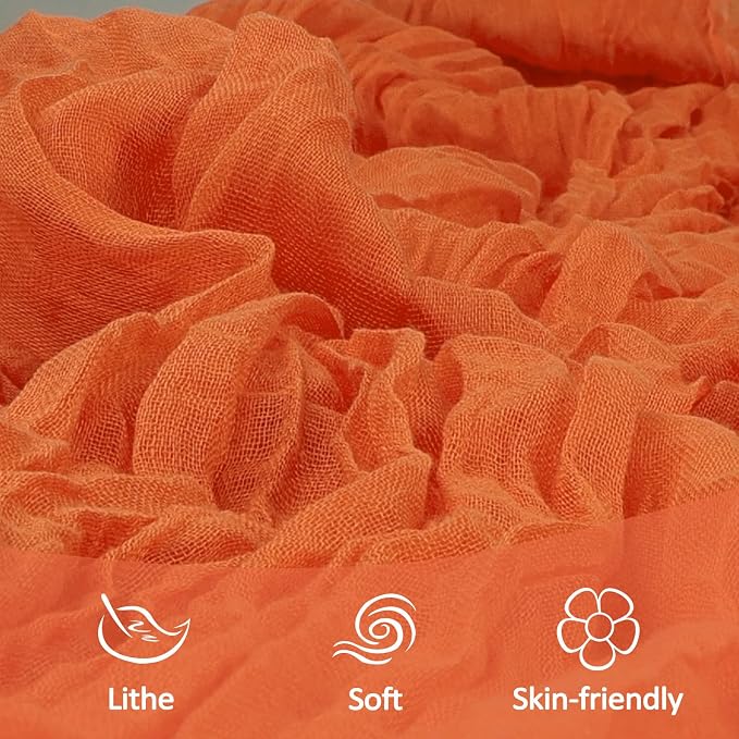 12 Pack Orange Cheesecloth Table Runner 10Ft Spring Gauze Cheese Cloth Table - Image 5