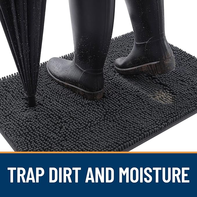 OLANLY Dog Door Mat for Muddy Paws 59x20, Absorbs Moisture and Dirt, Absorbent - Image 2