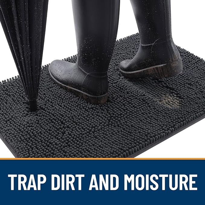 OLANLY Dog Door Mat for Muddy Paws 32x20, Absorbs Moisture and Dirt, Absorbent - Image 2